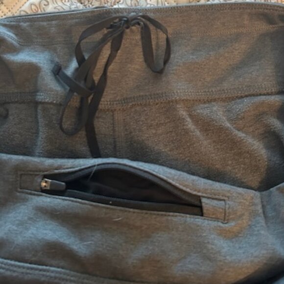 Gently Used Nike DRI FIT Fast pocket running Womens Tights heather/black XL - Picture 13 of 14